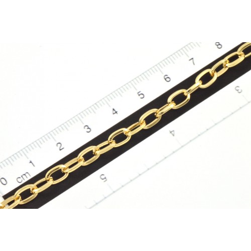 CHAIN GOLD PLATED  12X5MM (22 feet)